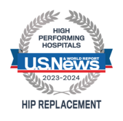 U.S. News Hip Replacement badge - 2023-2024
