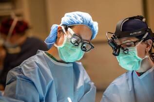 Epilepsy surgery: Dr. Hong performs state of the art surgery on a patient with medically refractory epilepsy.