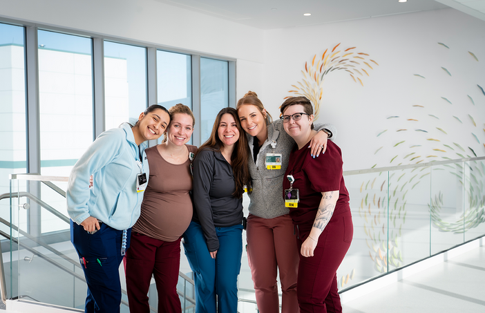 Nurses from a unit at Dartmouth Hitchcock Medical Center