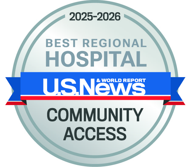 U.S. News Best Regional Hospital Community Access award, 2025-2026