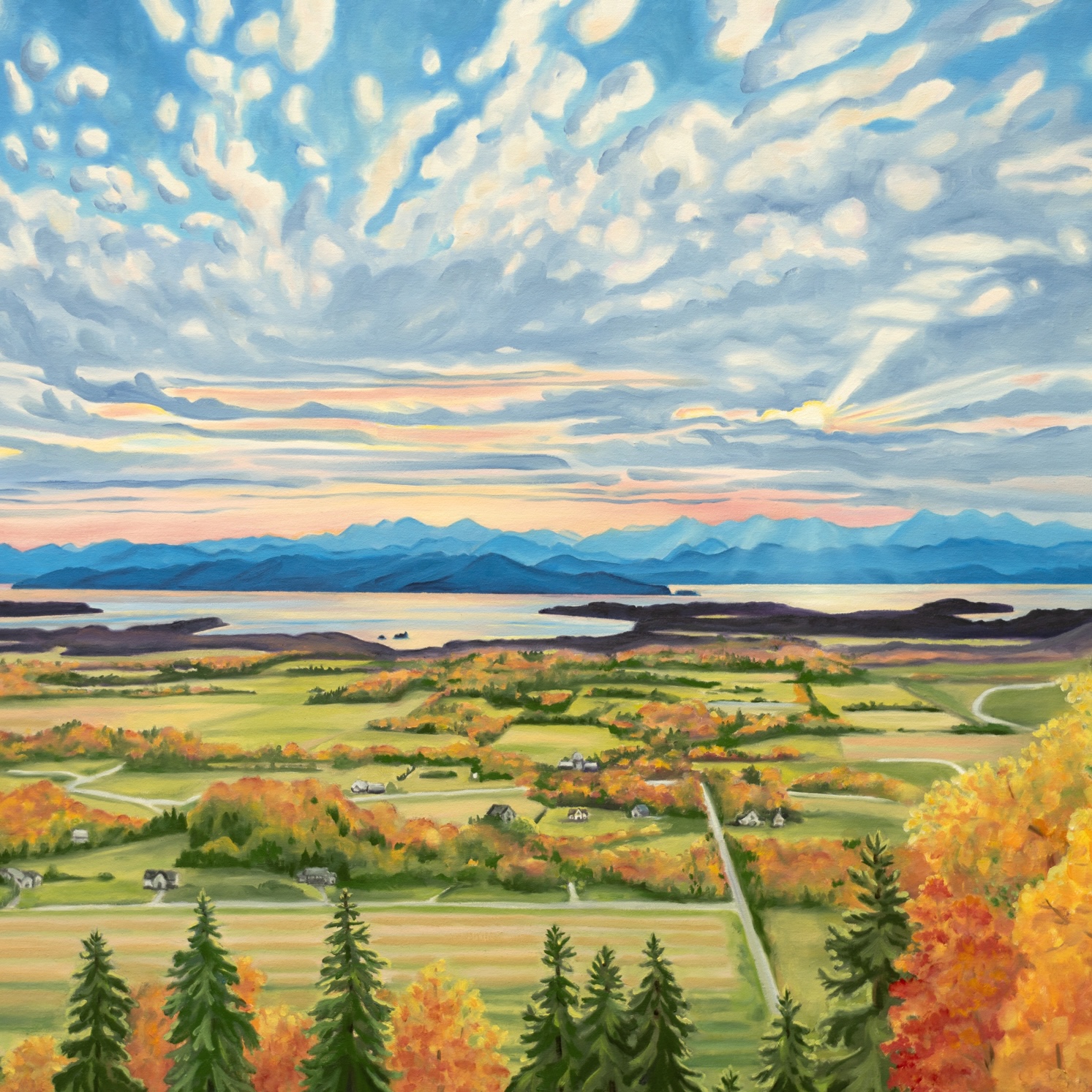 Landscape painting by Natasha Bogar