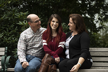 Samantha and her parents