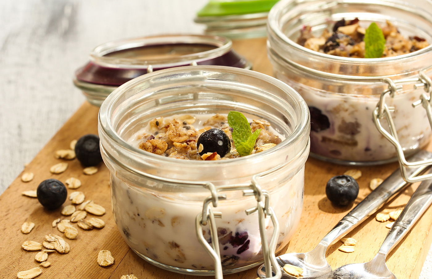 No Cook Overnight Oatmeal