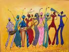 Acrylic artwork by Pievy Polyte