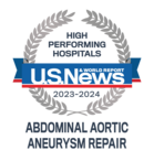 U.S. News Abdominal Aortic Aneurysm Repair badge - 2023-2024