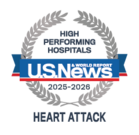 Heart and Vascular U.S. News award in Heart Attack 2025-2026