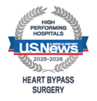 Heart and Vascular U.S. News award in Heart Bypass Surgery 2025-2026
