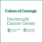 Colors of Courage and Dartmouth Cancer Center logo