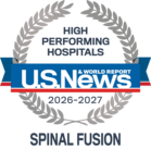 U.S. News Back Surgery/Spinal Fusion badge - 2026-2027