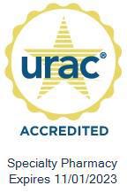 URAC Specialty Pharmacy Accreditation Seal graphic