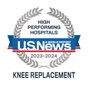 U.S. News Knee Replacement badge - 2023-2024