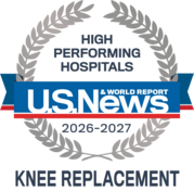 U.S. News Knee Replacement badge - 2026-2027