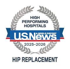 U.S. News Hip Replacement badge - 2025-2026