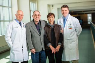 Walter and Carole Young with Doctor Kerrington Smith and Dr. Timothy Gardner