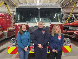 Mobile Integrated Health Team photo (from left to right): Amanda St. Ivany, Community Nurse; Jeremy Thibeault, Community Paramedic; and Rachael McMillan, Community Nurse