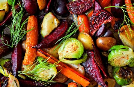 Healthy Roasted Fall Vegetables