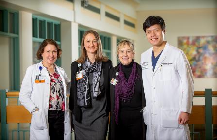 Pam Driscoll with care team