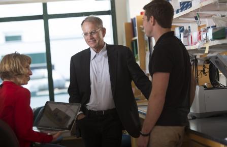 Steve Leach with colleagues