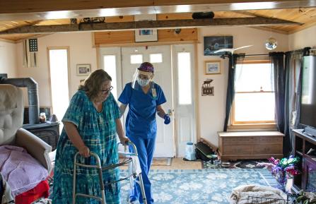 Nurse and patient engage in conversation
