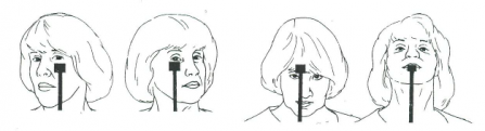 Gaze stabilization sitting exercise 2 illustration