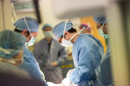 Thoracic surgeons in the operating room