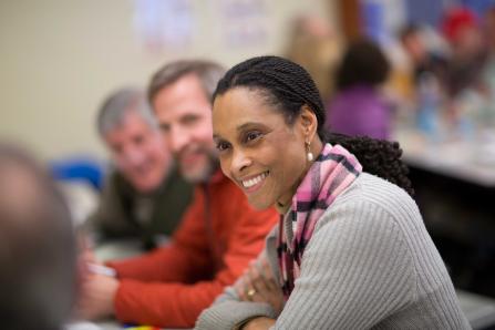 A woman at at Partners for Community Wellness program