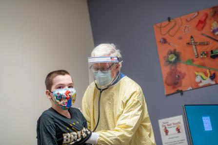 Child with doctor