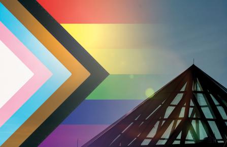 rainbow over the DHMC atrium