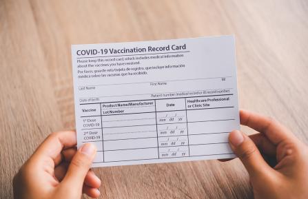 COVID-19 vaccination card