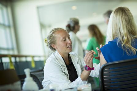 picture of patient getting vaccine