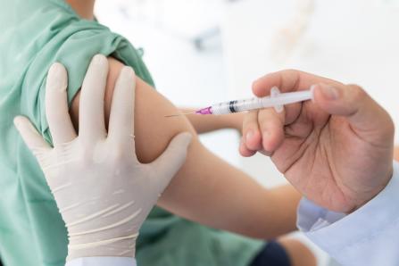 Individual receiving a vaccine