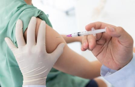 Individual receiving a vaccine