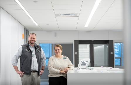 Richard Saunders, MD, and Michelle Graham, RN