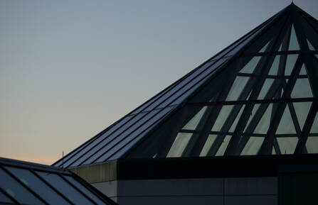 DHMC rooftop view of sunset