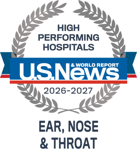 U.S. News Ear, Nose, and Throat surgery badge - 2026-2027