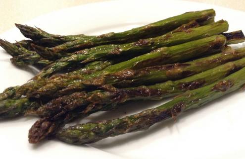 Cooked asparagus