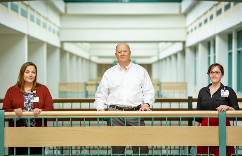 Brianna Henault, David Eiler and Julia Knight
