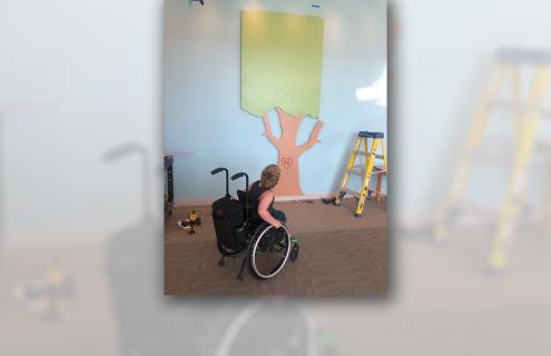 Patient looking at tree