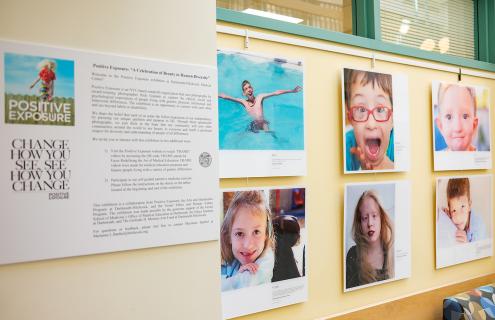 Picture of portraits hanging at DHMC