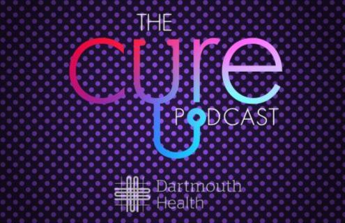 Logo for "The Cure Podcast"