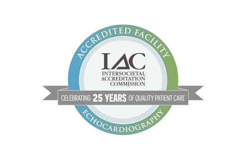 IAC 25 Years of Excellence in Echocardiography Seal