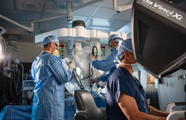 Cardiac Surgery team using da Vinci robotic system