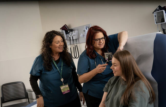 Women at Dartmouth Health Career Institutes’ Medical Assistant training program
