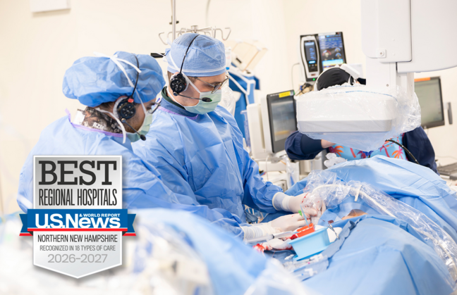 Doctor Robert D'Angelo, MD and Cardiac Electrophysiology Cardiac Fellow, Biwar Marof, MD, tending to a patient