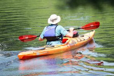 Person kayaking